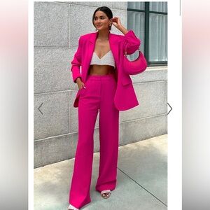 Zara Women's Pink Pantsuit